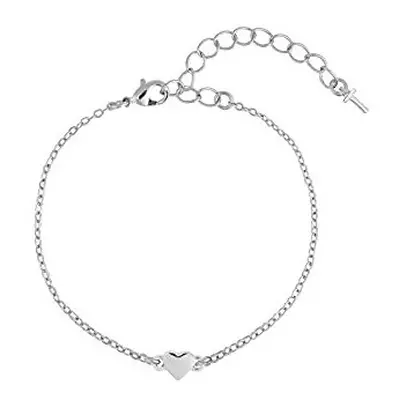 Ted Baker Harsa Tiny Heart Bracelet Silver and Rose Gold Tone Options (Silver Tone)