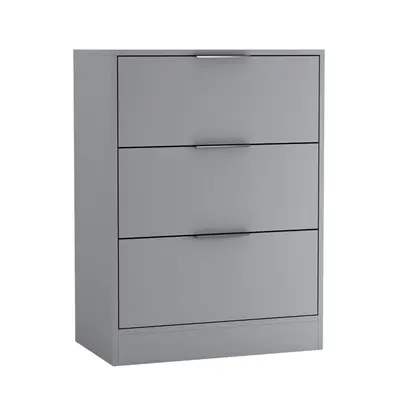 (60cm Grey) 60/80cm Chest of Drawers Compact Storage Bedside Cabinet Furniture