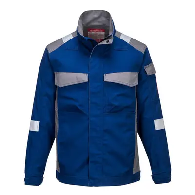 (XXL, Royal Blue) Portwest Mens Two Tone Bizflame Ultra Jacket