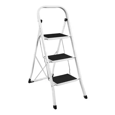 3 Step Ladder with Folding Portable Strong Iron