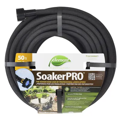 Swan Products Element CELSP38050 SoakerPro Landscaping Soaker Hose ft 3/8"" diameter Black