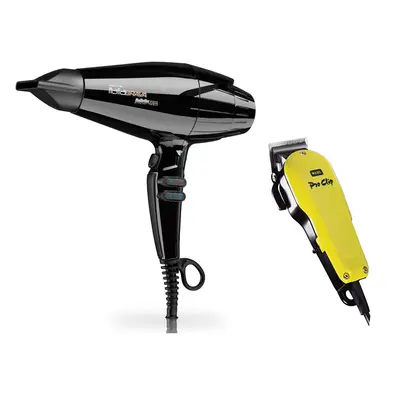 Babyliss Pro ItaliaBRAVA Dryer and Wahl Pro Clip Clipper