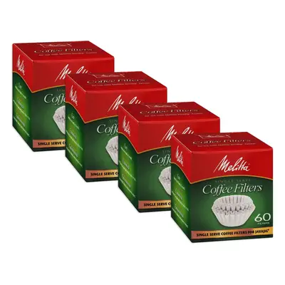 Melitta Single Serve Coffee Filters For JavaJigTM Count (Pack of 4)