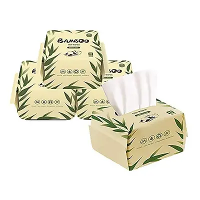 JINYUDOME Bamboo Baby Dry Wipes For Sensitive Skin, Ultra Soft and Gentle,7.9 x 7.9 inch Multi-p