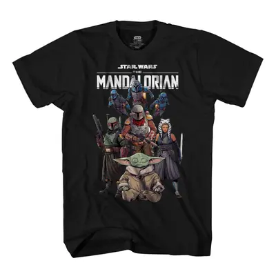 STAR WARS Mandalorian Squad and Grogu Shirt Black-X-Large