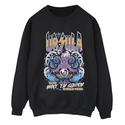 (XXL, Black) Disney Womens/Ladies Villains Ursula Make Em Squirm Sweatshirt