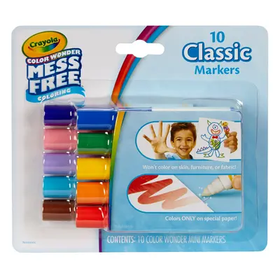 Crayola Color Wonder Mini Markers 10/Pkg-Classic