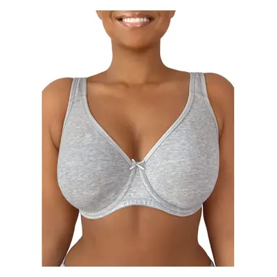 Fruit of the Loom Womens Plus-Size cotton Unlined Underwire Bra Heath