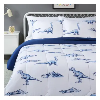 Amazon Basics Piece Microfiber Kids Comforter and Pillow Sham Set FullQueen Dinosaurs Animal pri