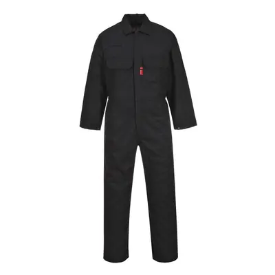 (55R, Black) Portwest Unisex Adult Bizweld Fire Resistant Overalls