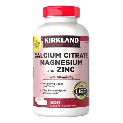 Kirkland Signature Calcium Citrate Magnesium and Zinc with Vitamin D3 Tablets ct Dietary Supplem