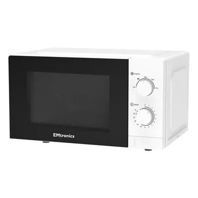 EMtronics Litre White Microwave 700W With Defrost Settings