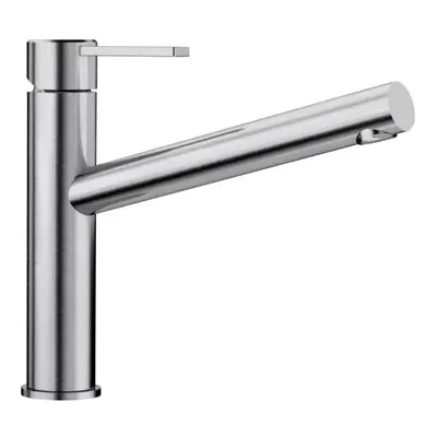 Blanco 118 Ambis Steel Kitchen Sink tap with a Fixed spout steel-523118, Brushed Stainless Steel