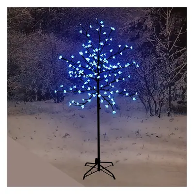 (6ft 200LED, Blue) LED Cherry Blossom Tree Christmas Outdoor Pre-Lit