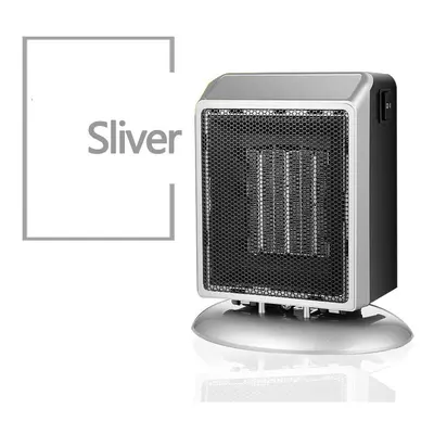 (Sliver, EU) Portable 900W Electric Heater 110-220V | Mini Space Warmer for Room Heating