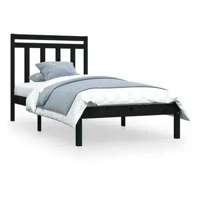 (black, x cm) vidaXL Solid Wood Bed Frame Bedroom Bedstead Bed Base Multi Colours/Sizes