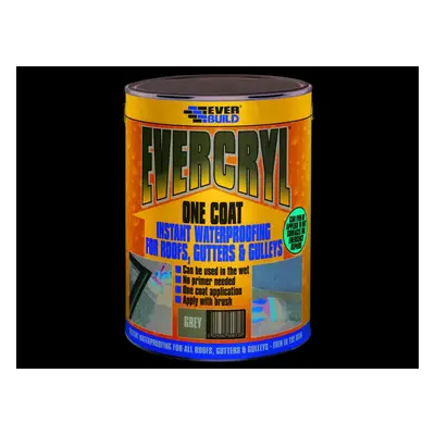 EVERBUILD EVERCRYL ONE COAT ROOF REPAIR COMPOUND (APPLIED BY BRUSH), KG, GREY