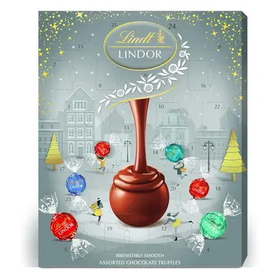 (Pack Of 4) Lindt Chocolate Silver Advent 297g