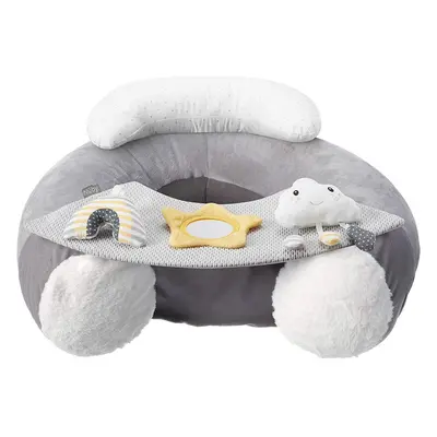 Nuby Sit-Me-Up Baby Seat, Cloud & Star, Inflatable Sit & Play Floor Seat With Tray And Baby Toys