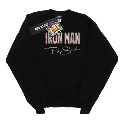 (M, Black) Marvel Mens Iron Man AKA Tony Stark Sweatshirt