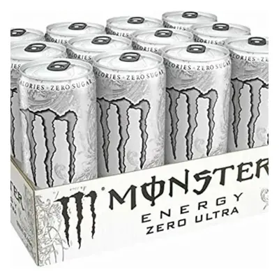 (Monster Ultra White 355ML X PACK - SMALL CAN) Wholesale Drinks, Bulk Cases of Soft Drinks, Mons