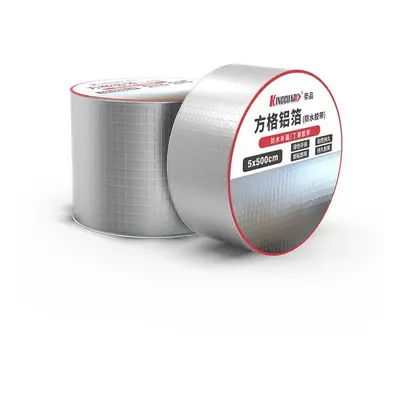 (A - Square shape aluminum foil) 5x500cm Aluminum Foil Butyl Rubber Tape Self Adhesive Tape Sun 