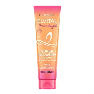 L'OrÃ©al Paris Elvital Dream Length Super Blowdry Cream Heat Protection for Long, Damaged Hair, 