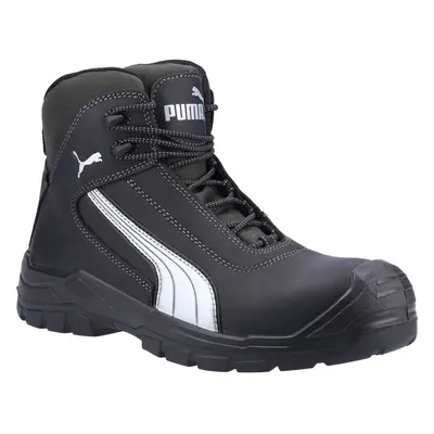 (Black, 6.5 (Adults')) Puma Safety Cascades Mid Leather Black Safety Boots