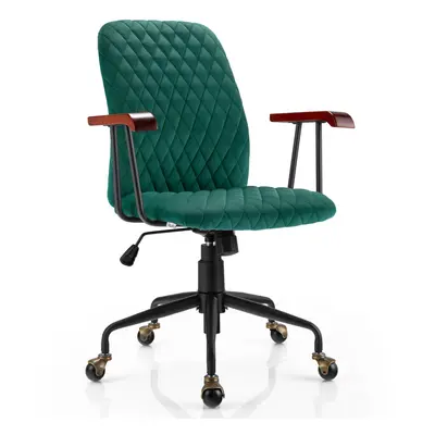 Velvet Rocking Leisure Chair Adjustable Swivel Home Office Chair