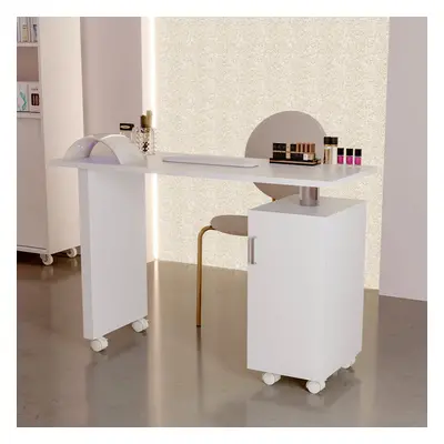 Rolling Manicure Salon Station with Storage