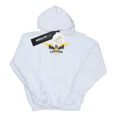 (7-8 Years, White) Harry Potter Boys Hufflepuff Captain Hoodie