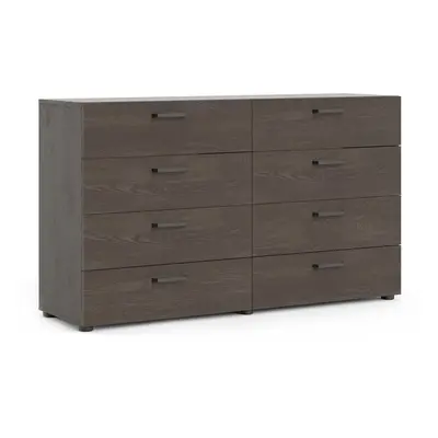 Dallas Double dresser drawers Rovere Gessato Dark Oak