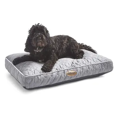 Silentnight Ultrabounce Pet Bed - Medium Dog Bed Pillow - Grey Cat Bed with Machine Washable Cov