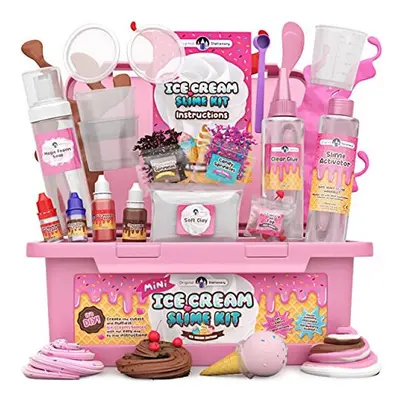 Original Stationery Mini Slime Kits for Girls - Ice Cream Edition, All You Need to Make Ice Crea