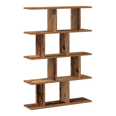 (old wood) vidaXL Wall Cube Shelf Compartments Storage Floating Shelf Engineered Wood