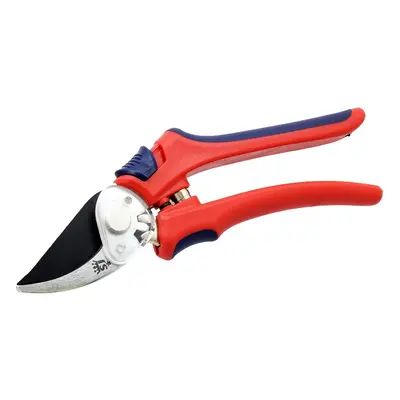 Spear & Jackson Razorsharp Geared Bypass Secateurs, Soft-Feel Handles - Red/Navy