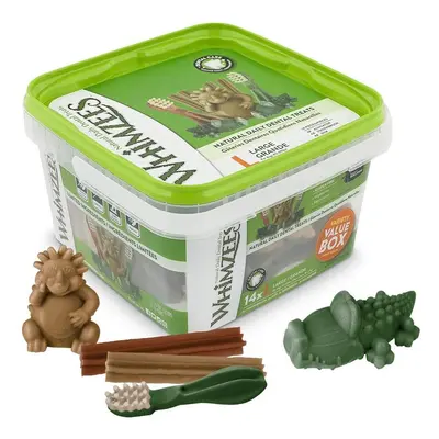 Whimzees Natural Dental Dog Chews Variety Box Mixed Shapes Pieces