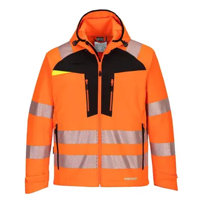 (4XL, Orange/Black) Portwest Mens DX4 Softshell Hi-Vis Safety Jacket