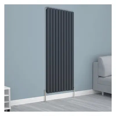 (1800x680mm Double, Anthracite) NRG Horizontal Vertical Flat Panel Designer Radiator Central Hea