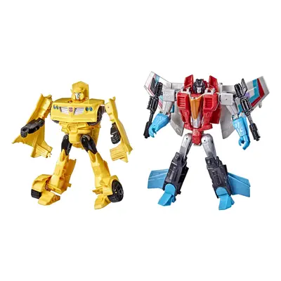 Transformers Toys Heroes and Villains Bumblebee and Starscream 2-Pack Action Figures - for Kids 