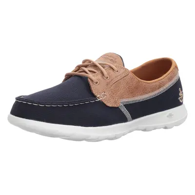 Skechers Performance Women's Go Walk Lite-15430 Wide Boat Shoe navy W US