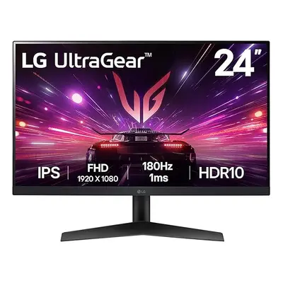 LG UltraGear Gaming Monitor 24GS60F, Inch, 1080p, 180Hz, 1ms Response Time, HDR 10, NVIDIA G-Syn