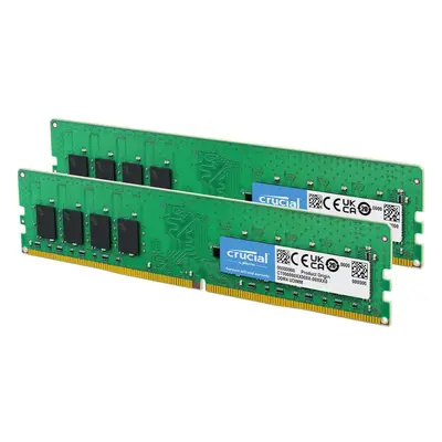 Crucial RAM 32GB Kit (2x16GB) DDR4 3200MHz CL22 (or 2933MHz or 2666MHz) Desktop Memory CT2K16G4D