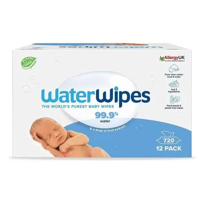 WaterWipes Plastic-Free Original Baby Wipes, 99.9% Water Based Wipes