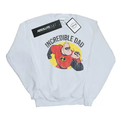 (XL, White) Disney Mens The Incredibles Bob Parr Incredible Dad Sweatshirt