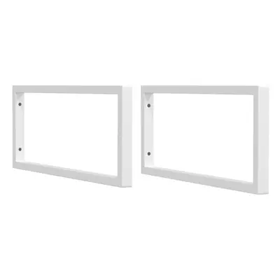 (white, x cm/ Rectangular) vidaXL Shelf Brackets for Washbasin Shelf Support Shelving Bracket pc