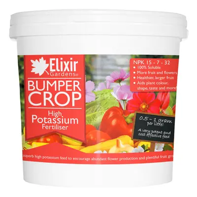 (Tub, 5kg) Elixir Gardens | Bumper Crop | High Potassium Fertiliser - : : + 3Mg | For Large Frui