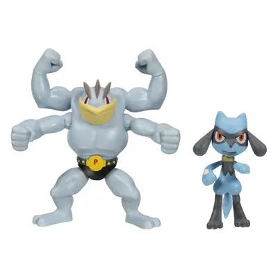 Pokemon Battle Figure Pack Machamp & Riolu - 4.5-inch Machamp Figure