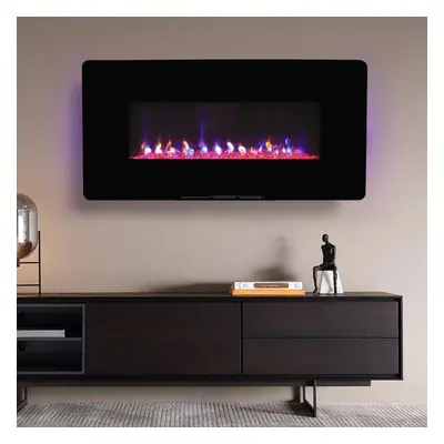 42 Inch LED Electric Fireplace Flame Colours with Freestanding Leg