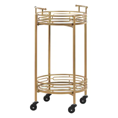 Kitchen Trolley FARLEY Metal Gold